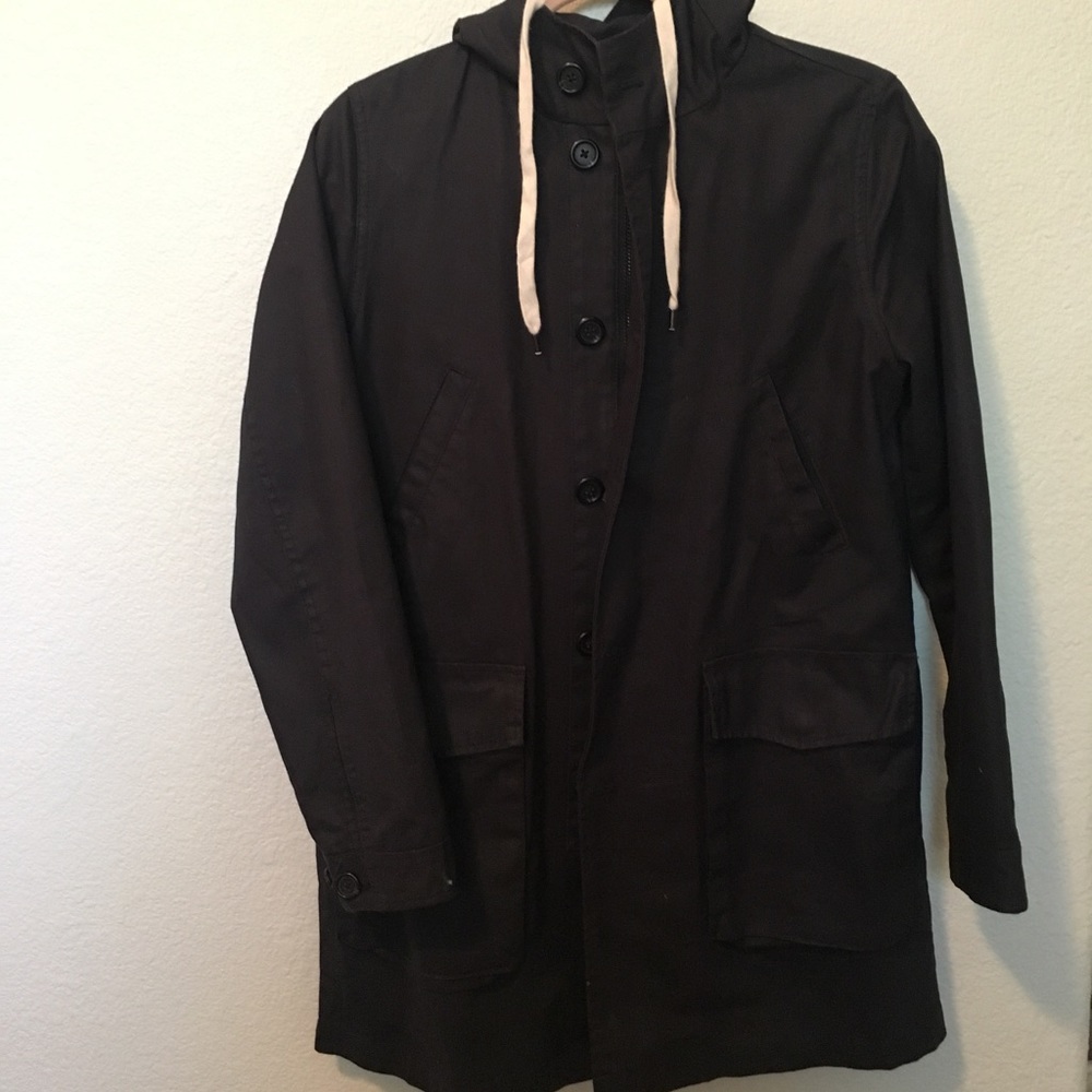 J. Crew hooded spring trench coat